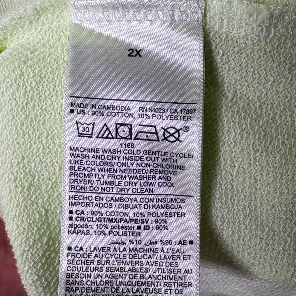 Old Navy Light Lime Pullover Sweatshirt Size 2X - Picture 6 of 8